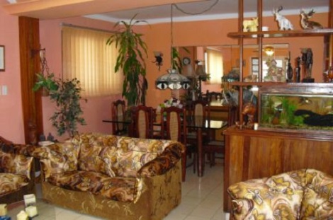 'Living room' Casas particulares are an alternative to hotels in Cuba.